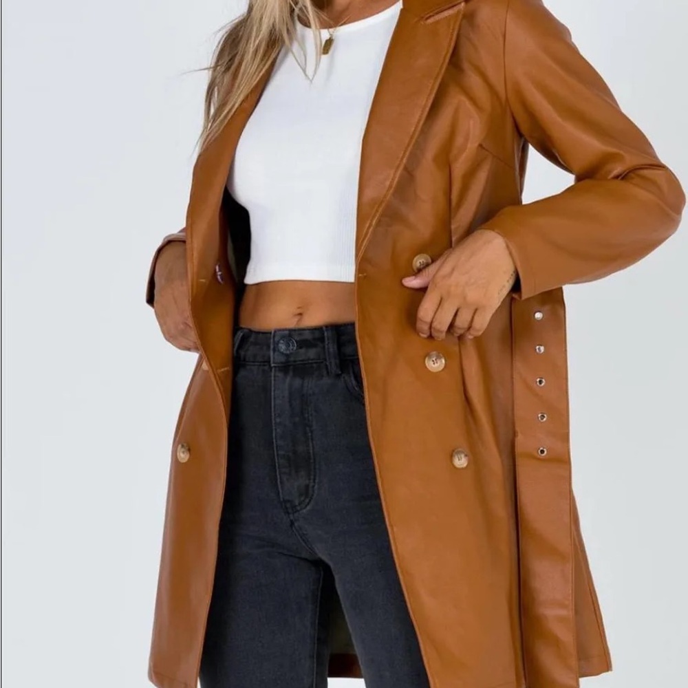 Princess Polly Brown Coat- New with Tags